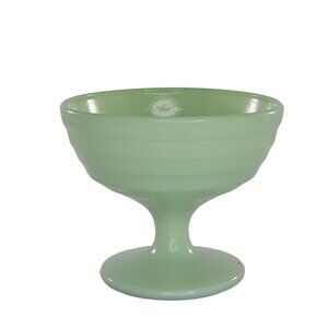 Vintage Hazel Atlas Moderntone Platonite Pastel Footed Dessert Sherbet Ice Cream